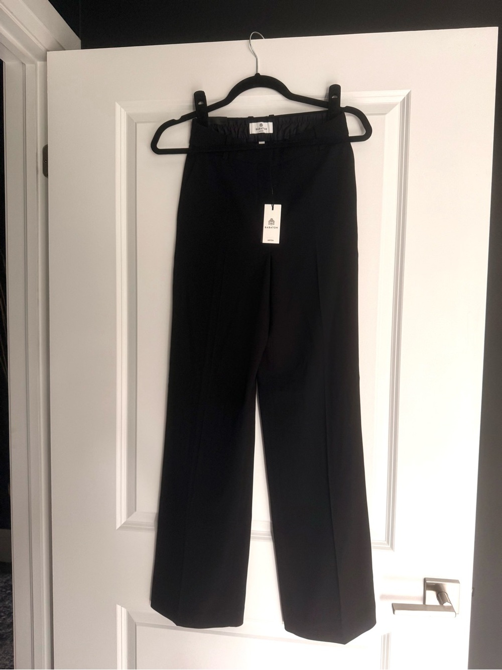 NWT Aritzia New Agency Pant - Mirror Crepe - Black - Size 0